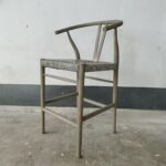 Wishbone bar stool