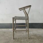 Wishbone bar stool