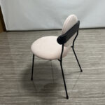 pink velvet chair