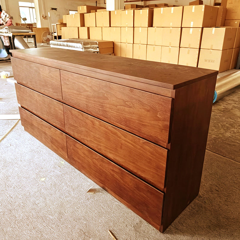 Customized bar counter with wooden top and storage by Dejell
