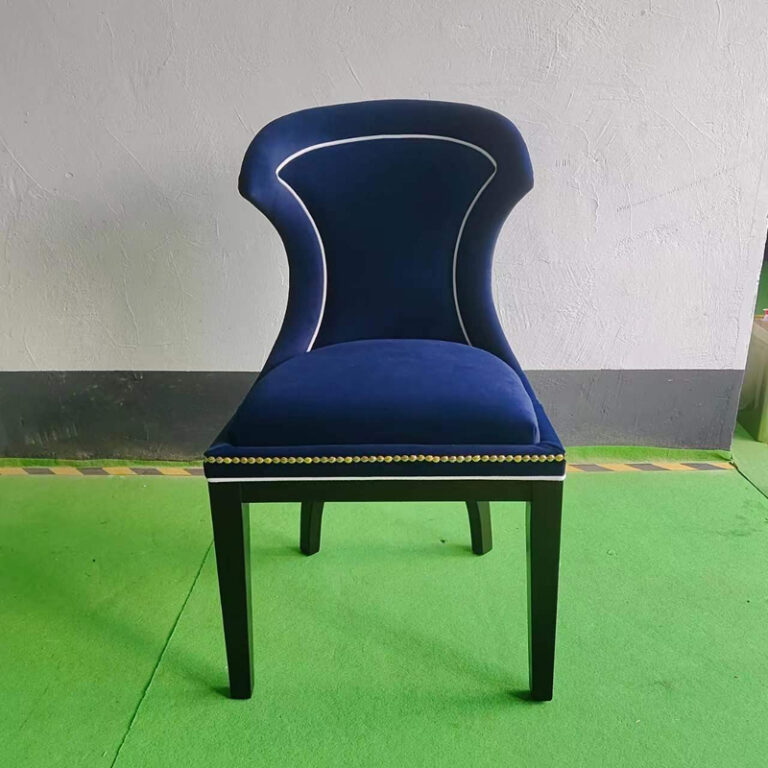 White ash wood upholstered commercial restaurant chair by Dejell