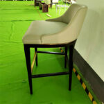 GD-B001 Bar Stool - Back View, Curved Backrest Design