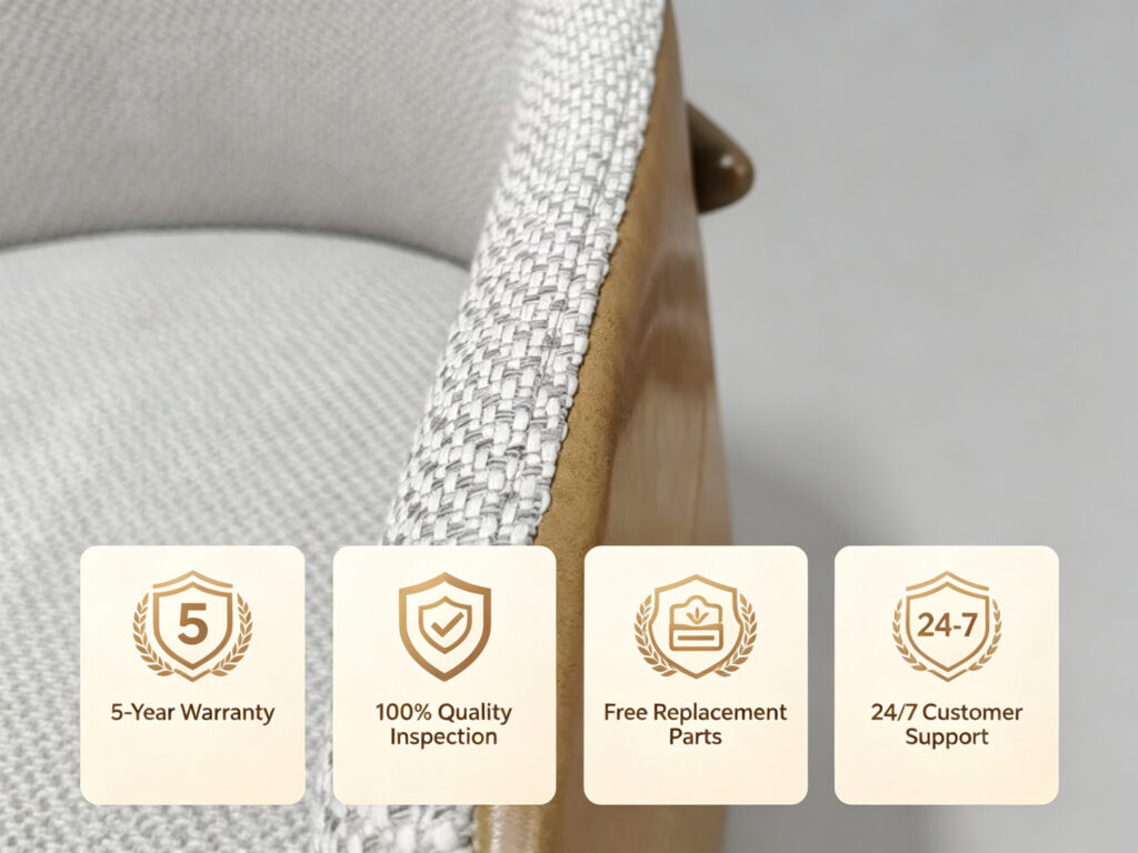Dejell quality assurance - 5-Year Warranty, 100% Quality Inspection, Free Replacement Parts, 24/7 Customer Support