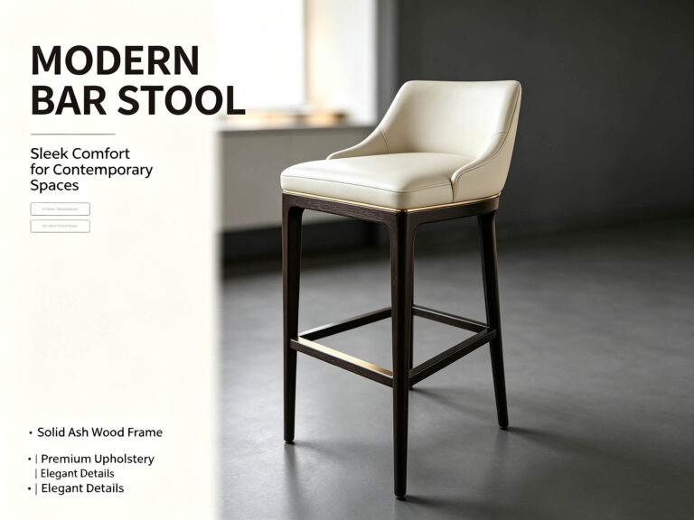 GD-B001 Bar Stool - Fine Stitching Detail