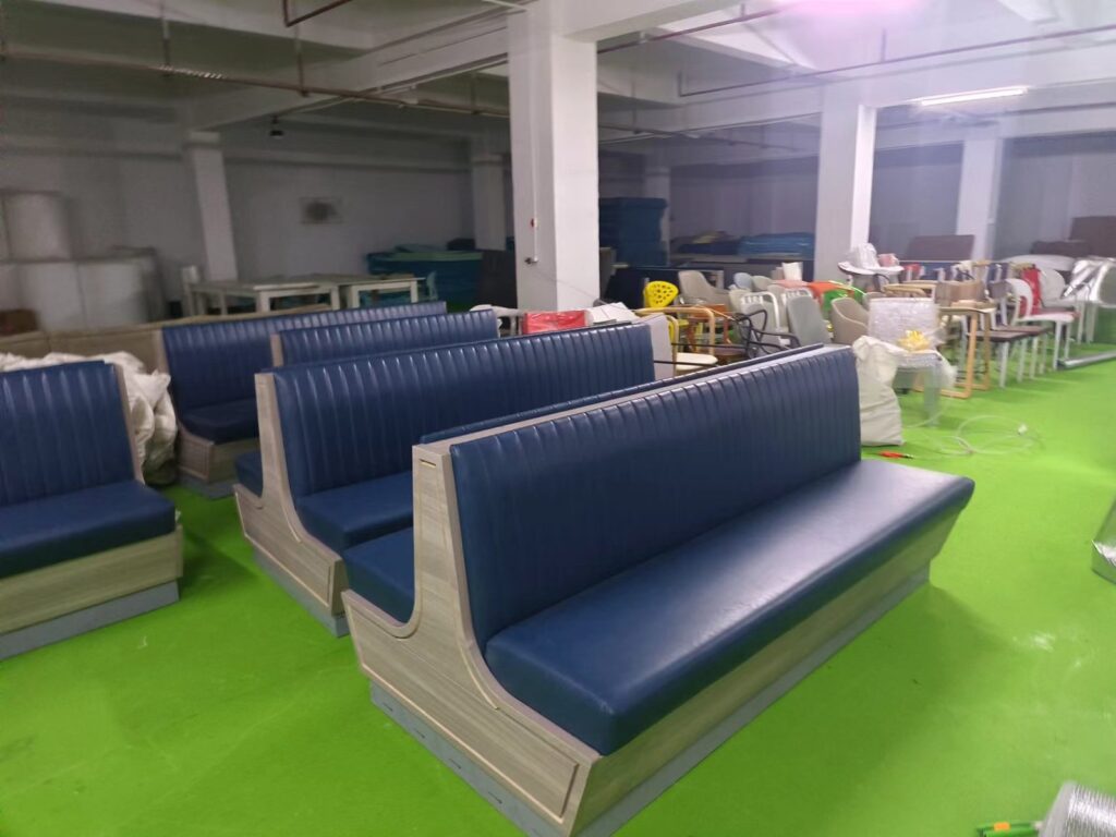Finished booths in Dejell factory before delivery