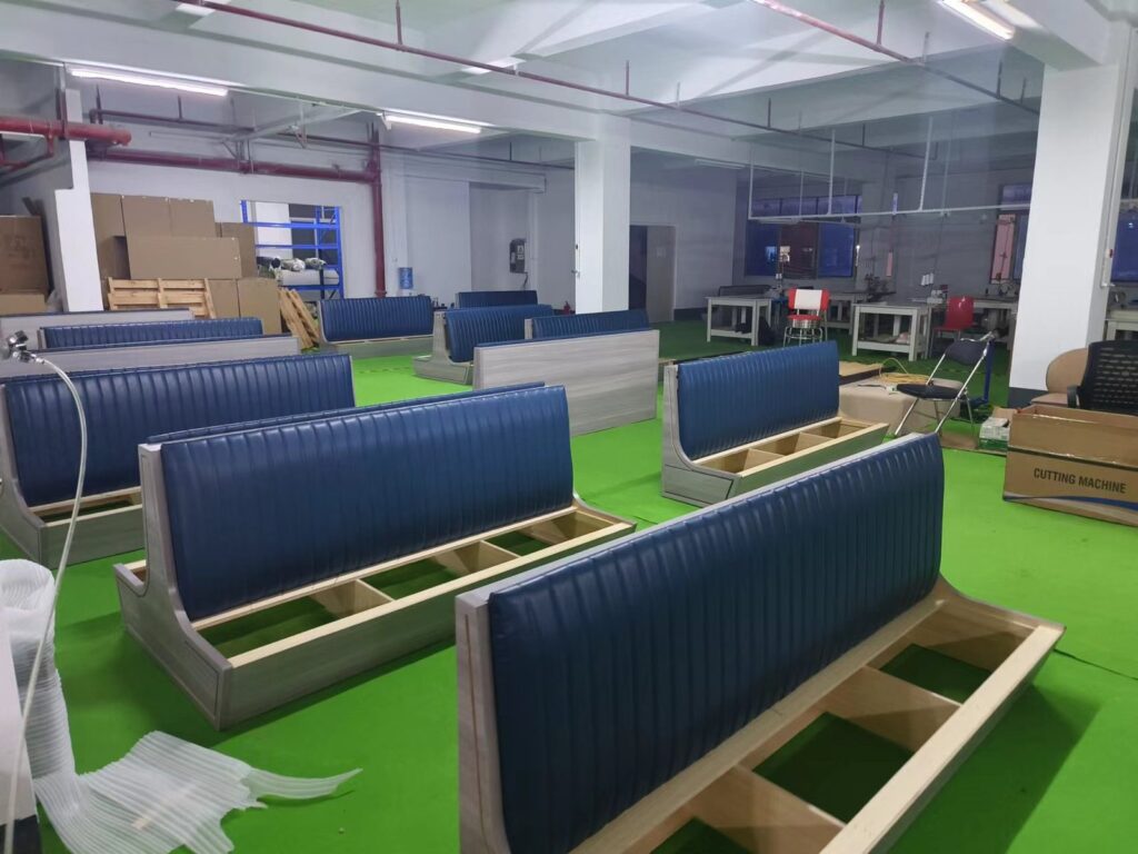 Booth frame assembly in Dejell Dongguan factory